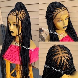 Knotless braided wigs full lace wig